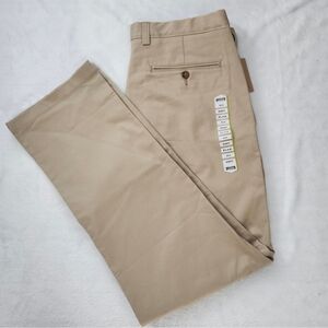 DULUTH Trading Men's Class Act Relaxed Fit No Iron Dress Pants Tan 36x34‎ NWT